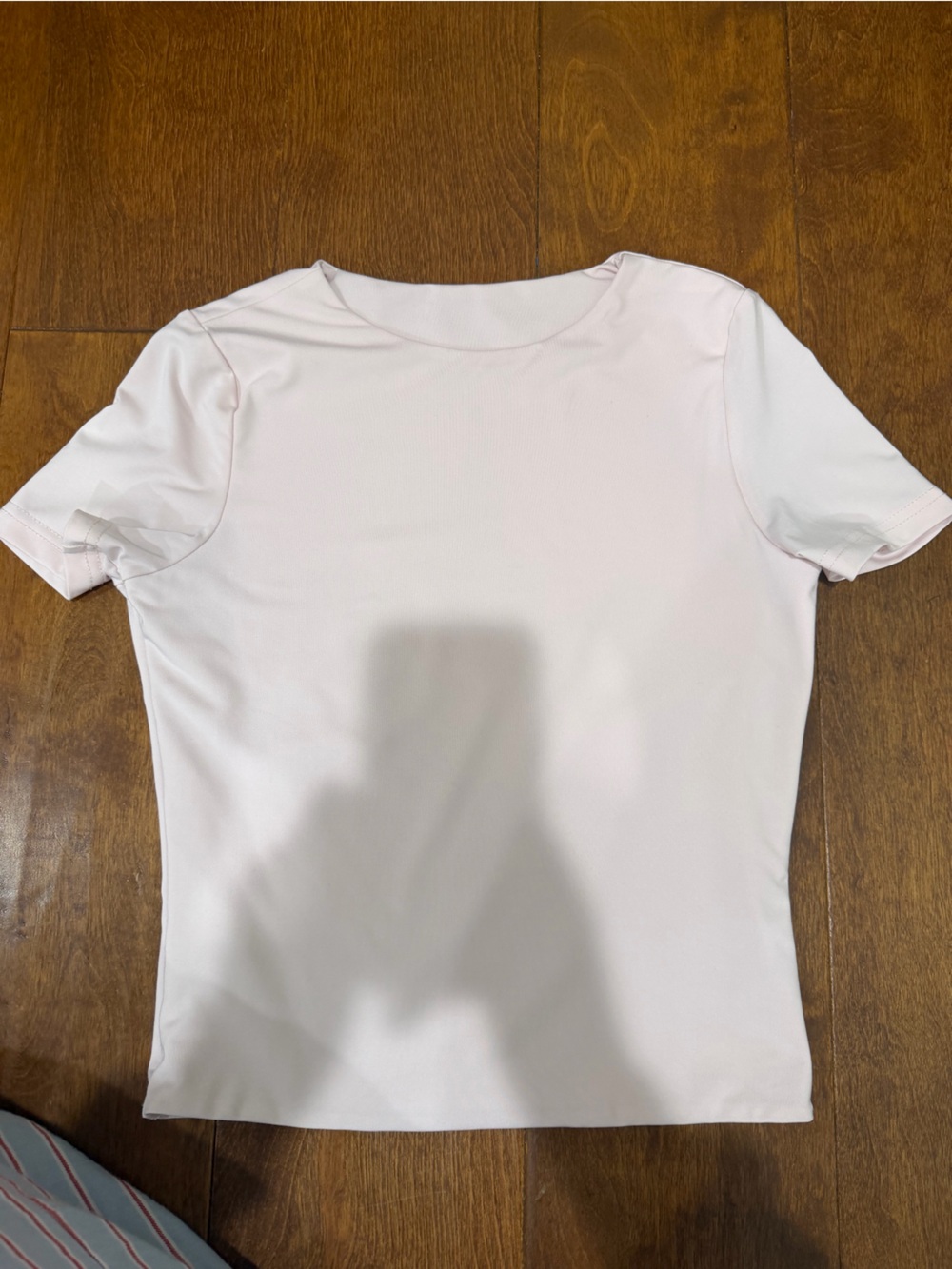 Women's Soft Short-Sleeve Crewneck Tee in Pale Pink